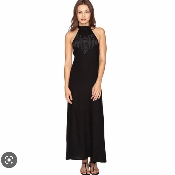 NWT BILLABONG Halter Maxi Dress Medium - Picture 1 of 15